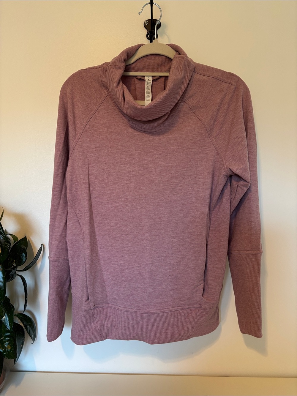 lululemon athletica Dusty Rose Cowl Neck Pullover